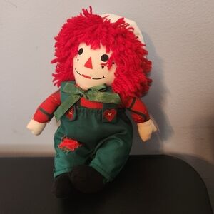 Handmade Raggedy Andy 8" Plush Bean Bag Doll No Tags
